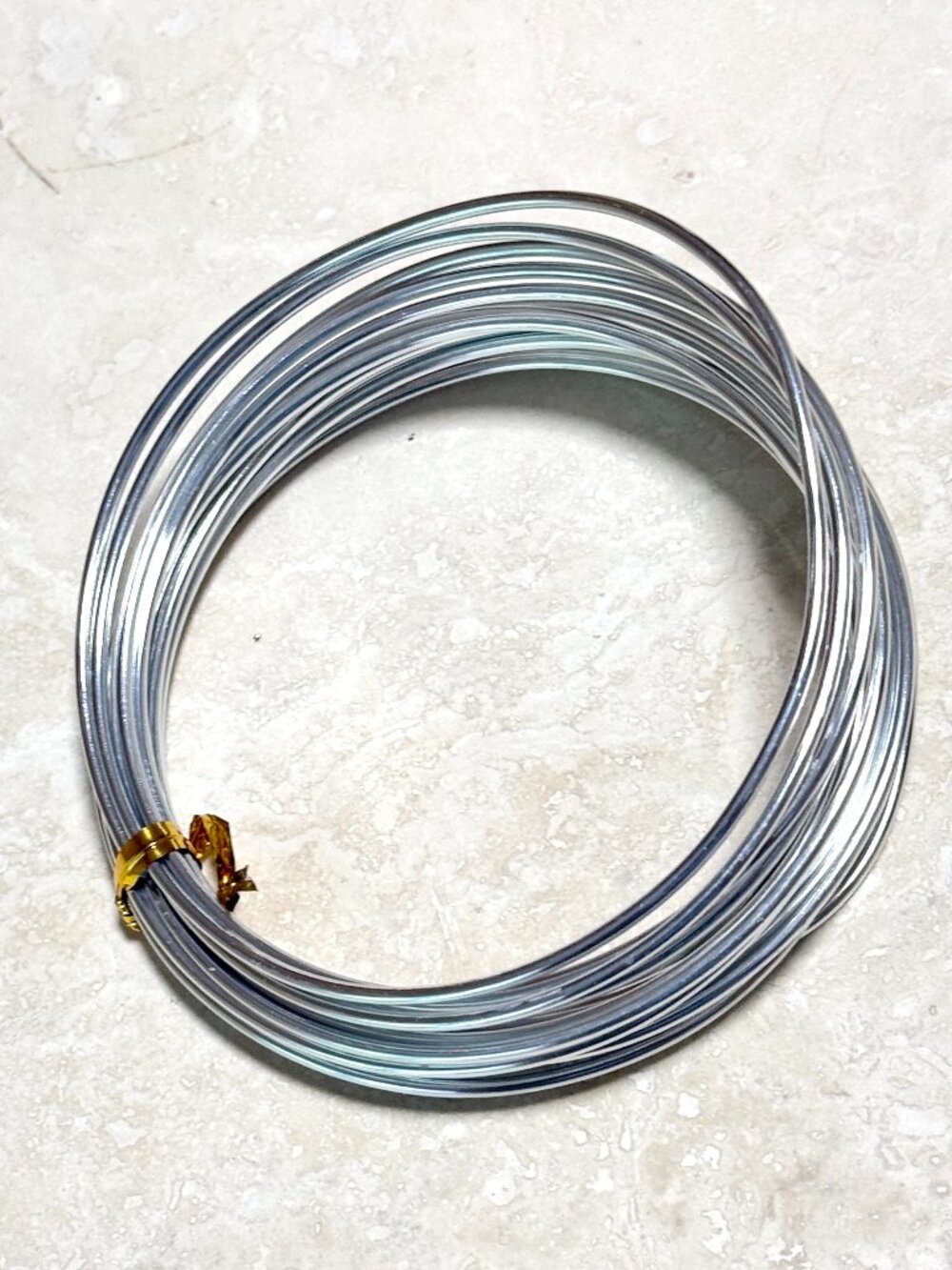 3/$10, 2.5mm Silver Aluminum Wire • Flexible Armature Craft Coil